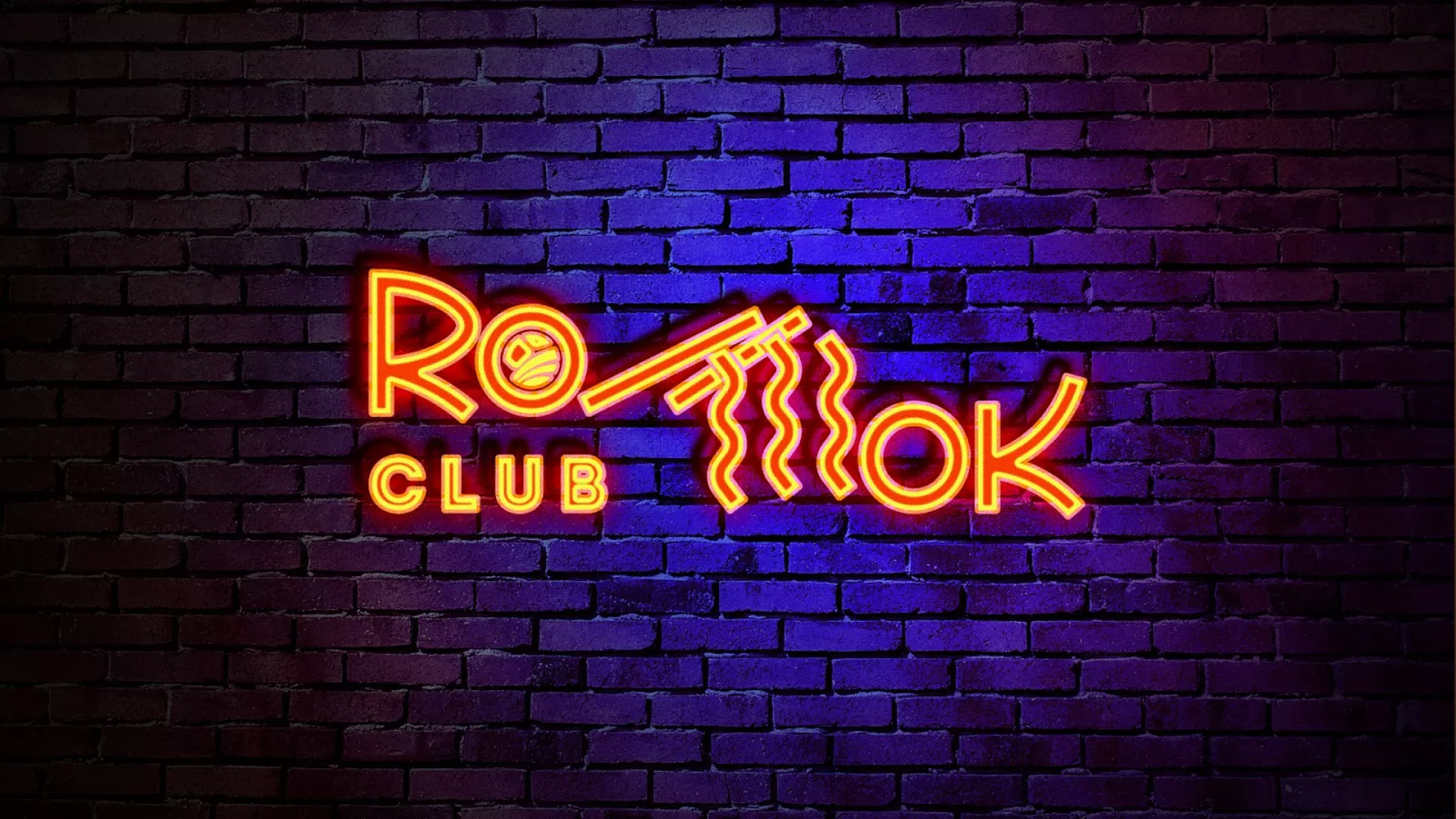 Разработка интерьерной вывески суши-бара «Roll Wok Club» в Татарске